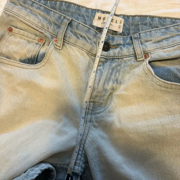 Motel Rocks Low Rise Parallel Jeans in Arctic Blue - Picture 10 of 11